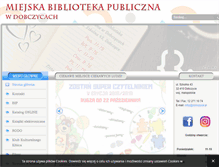 Tablet Screenshot of biblioteka.dobczyce.pl